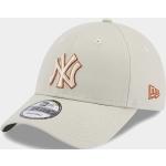 Przecenione Szare Czapki z daszkiem męskie bawełniane marki New Era 9FORTY New York Yankees 