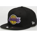 Przecenione Czarne Czapki z daszkiem męskie bawełniane marki New Era 9FIFTY Lakers 