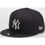Przecenione Granatowe Czapki z daszkiem męskie bawełniane marki New Era 9FIFTY New York Yankees 