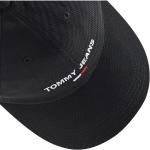 Czarne Czapki z daszkiem męskie sportowe dżinsowe marki Tommy Hilfiger TOMMY JEANS 