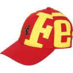 Czapka z Logo w Kolorze Czerwono-Żółtym Ferrari