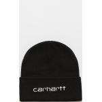 Przecenione Czarne Czapki zimowe męskie akrylowe marki Carhartt WIP 