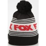 Przecenione Czarne Czapki zimowe męskie z pomponami akrylowe marki FOX 