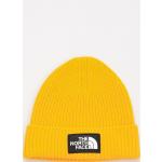 Przecenione Żółte Czapki zimowe męskie akrylowe marki The North Face Summit 