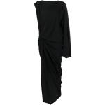 Czarne Sukienki asymetryczne damskie maxi marki RICK OWENS w rozmiarze S 