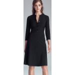 Czarne Sukienki damskie w stylu casual z wiskozy marki Nife w rozmiarze XL 