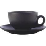 Czarne Filiżanki do cappuccino 250 ml ceramiczne marki Maxwell and Williams 