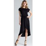Czarne Sukienki damskie z elastanu marki Figl w rozmiarze XL 