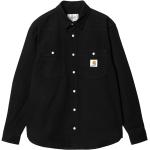 Czarne Koszule z długim rękawem męskie z długimi rękawami w stylu casual marki Carhartt WIP w rozmiarze L 