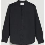Czarne Koszule ze stójką męskie z długimi rękawami eleganckie marki House w rozmiarze XL 