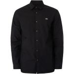 Czarne Koszule typu slim męskie w stylu casual marki Lacoste w rozmiarze L 
