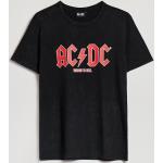 Czarne Koszulki z nadrukiem męskie z krótkimi rękawami marki House w rozmiarze XL AC/DC 