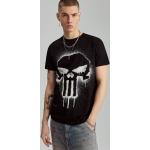 Czarne Koszulki z nadrukiem męskie z motywem czaszek z krótkimi rękawami z motywem marki House w rozmiarze XL The Punisher 