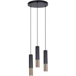 Czarne Lampy wiszące w nowoczesnym stylu metalowe - gwint żarówki: GU10 