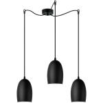 Czarne Lampy wiszące w nowoczesnym stylu marki sotto luce 