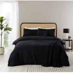 Czarne Narzuty na łóżko z bouclé marki Catherine Lansfield 