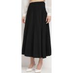 Przecenione Czarne Spódnice plisowane damskie w rozmiarze XL 