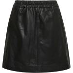 Czarne Spódnice skórzane damskie eleganckie marki InWear w rozmiarze XL 