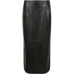 Czarne Spódnice skórzane damskie eleganckie marki Arma w rozmiarze L 