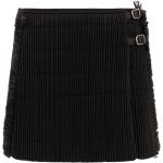 Czarne Krótkie spódnice damskie eleganckie z poliestru w rozmiarze L 