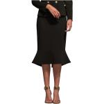 Czarne Spódnice midi damskie z falbankami w rozmiarze XL 