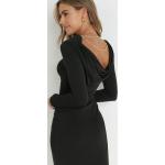 Przecenione Czarne Sukienki z odkrytymi plecami damskie w rozmiarze L 