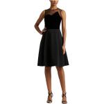 Czarne Sukienki na studniówkę damskie aksamitne marki Ralph Lauren w rozmiarze S 