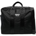 Czarne Miękkie torby podróżne eleganckie marki D'squared2 