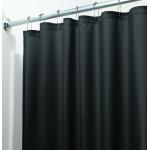 Czarne Zasłony prysznicowe w rozmiarze 180x200 cm 