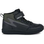 Czarne Sneakersy dla chłopców eleganckie z poliuretanu marki Geox w rozmiarze 39 