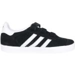 Czarne Sneakersy na rzepy dla dzieci Rzepy z zamszu na wiosnę marki adidas Gazelle w rozmiarze 25 