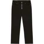 Czarne Zniszczone jeansy damskie z kamieniami dżinsowe marki DONDUP 