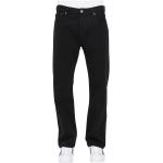 Czarne Proste jeansy męskie w stylu casual dżinsowe na jesień marki LEVI´S 501 w rozmiarze L 