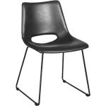Czarne Krzesła stylowe - 2 sztuki w stylu retro 