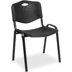 Czarne Krzesła konferencyjne sztaplowane marki ELIOR 