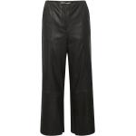 Czarne skórzane spodnie Slolicia styl Soaked in Luxury