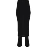 Czarne Spódnico-spodnie damskie eleganckie z wiskozy do kostek marki Alaia w rozmiarze S 