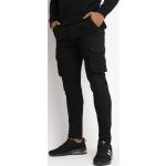 Przecenione Czarne Spodnie bojówki męskie w rozmiarze XL 