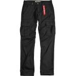 Czarne Spodnie rurki rurki bawełniane marki Alpha Industries Inc. 