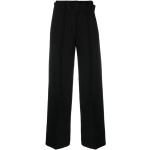Czarne Spodnie w stylu casual z wiskozy marki DKNY | Donna Karan w rozmiarze L 