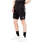 Czarne Krótkie spodnie męskie w stylu casual bawełniane na wiosnę marki Le Coq sportif 