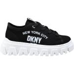 Czarne Trampki klasyczne dla dzieci eleganckie marki DKNY | Donna Karan w rozmiarze 39 