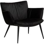 Czarne Fotele tapicerowane w nowoczesnym stylu marki DAN-FORM Denmark 