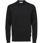 Czarne Swetry oversize damskie z długimi rękawami marki Selected Selected Homme w rozmiarze XL 
