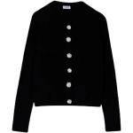 Czarne Eko Swetry na guziki męskie marki Liu Jo w rozmiarze S 