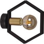 Złote Kinkiety & Lampy ścienne w nowoczesnym stylu - gwint żarówki: E27 