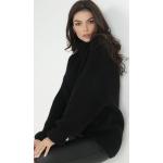 Przecenione Czarne Swetry oversize damskie w rozmiarze M 