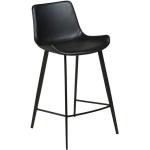 Czarne Krzesła stylowe w nowoczesnym stylu ze skóry syntetycznej marki DAN-FORM Denmark 