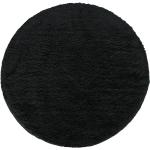 Czarne Dywany okrągłe do prania w pralce w nowoczesnym stylu marki Profeos.eu 