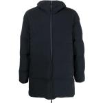 Czarne Płaszcze zimowe męskie pikowane eleganckie marki HERNO w rozmiarze M 